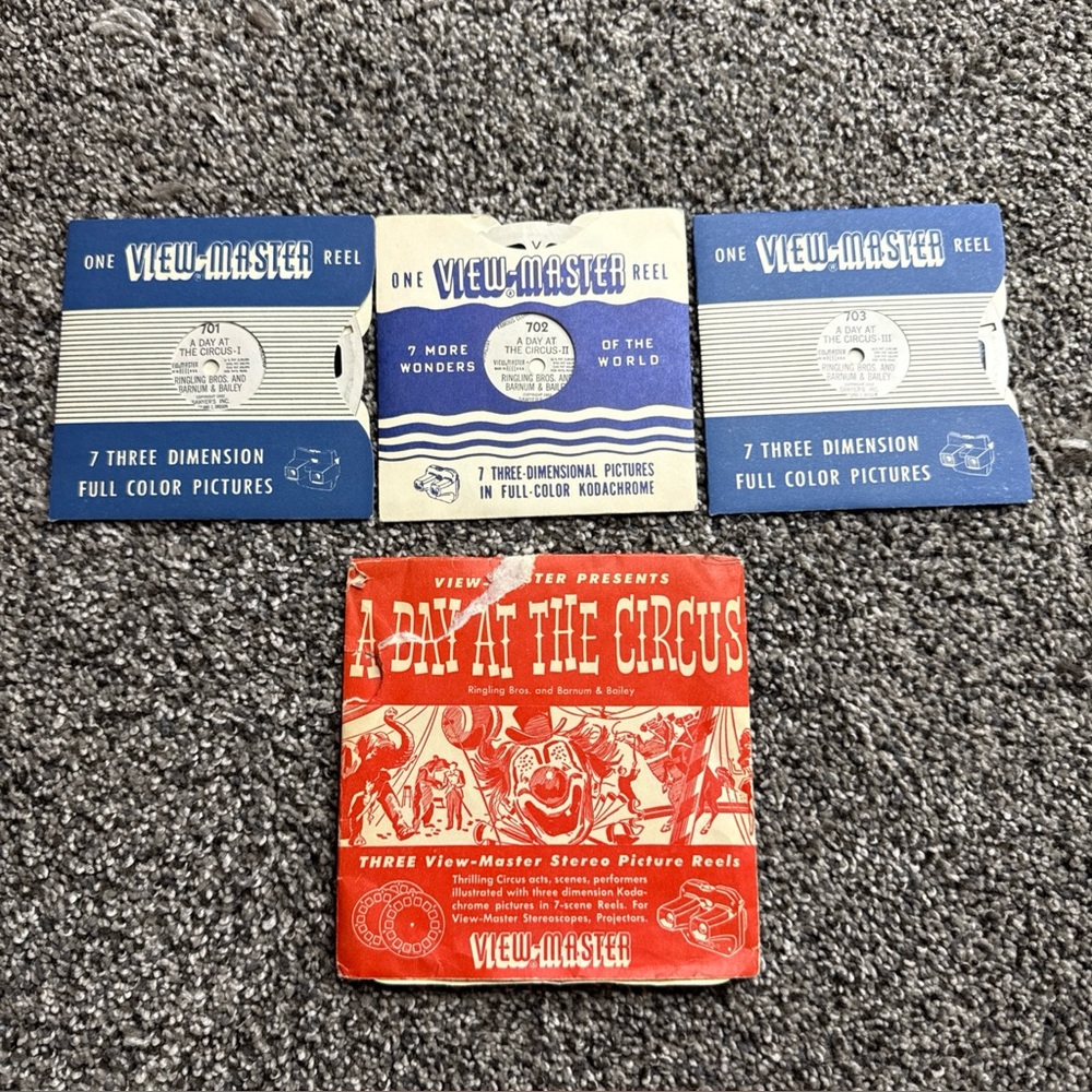 701-02-03 A Day At the Circus Ringling Bros. & B.& B. View-Master Reels